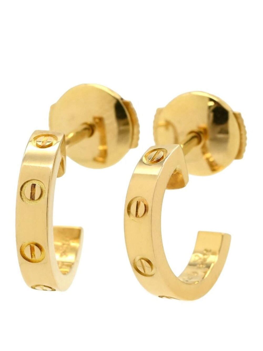 Cartier Earrings Love Hoop SM Yellow Gold Mini